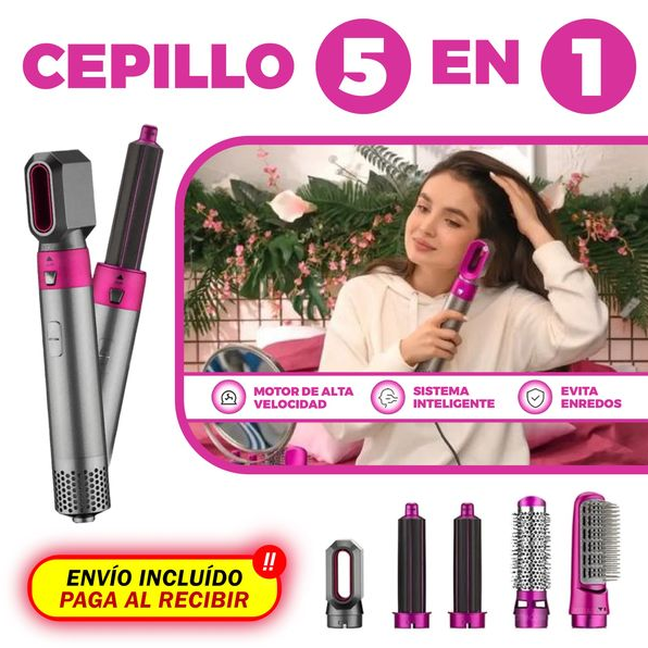 Cepillo Secador 5 En 1